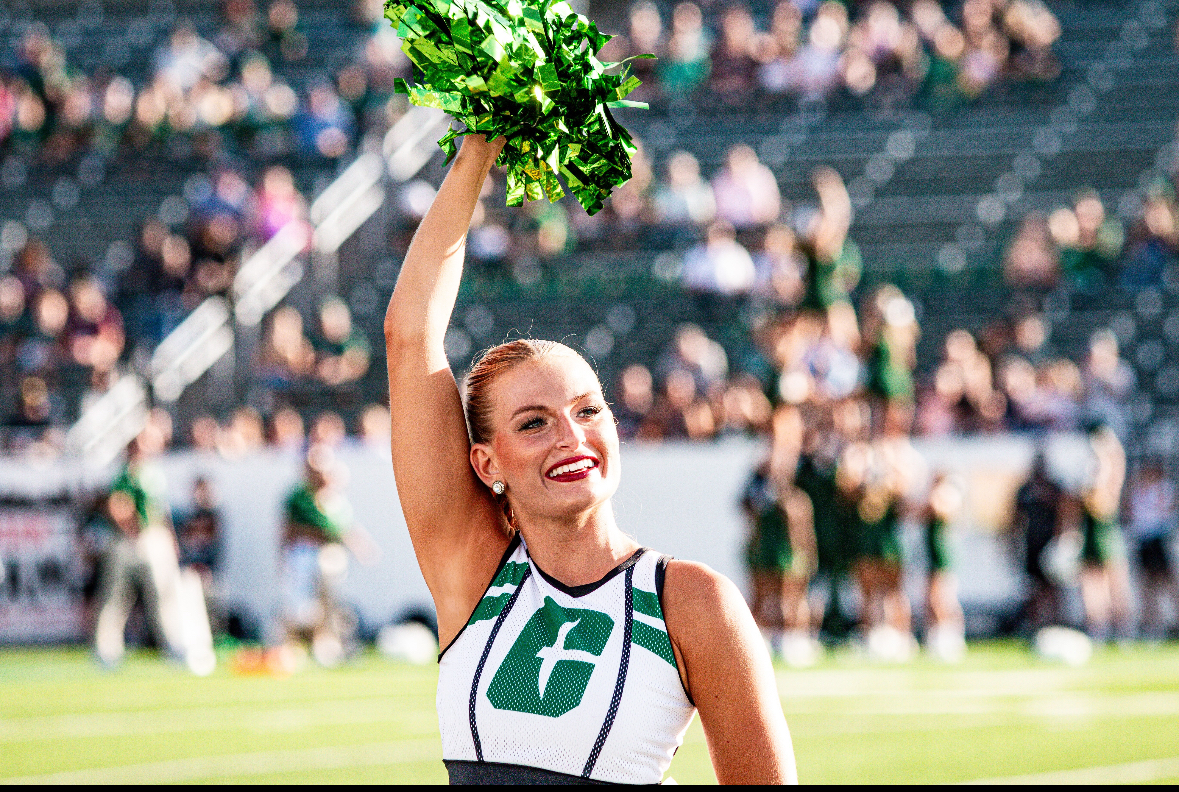 Dance team at football game